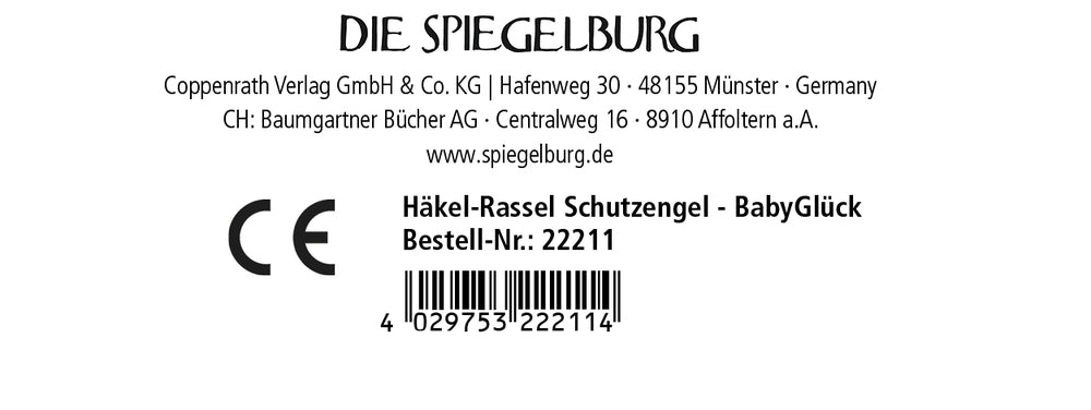Baby Die Spiegelburg Häkel-Rassel Schutzengel - BabyGlück