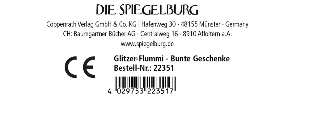 Krimskrams Die Spiegelburg Glitzer-Flummi - Bunte Geschenke, sort.