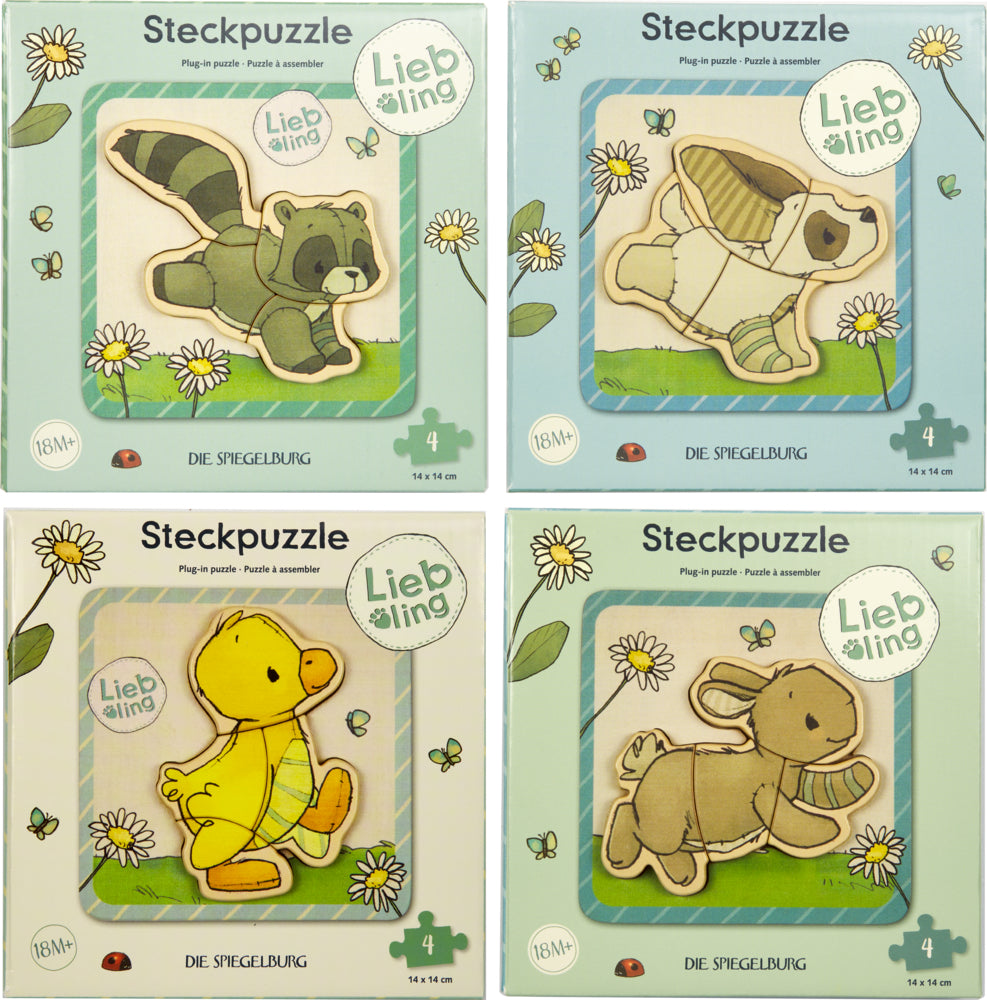 Puzzle Die Spiegelburg Steckpuzzle (4 T.) - Liebling (J. Tourlonias)