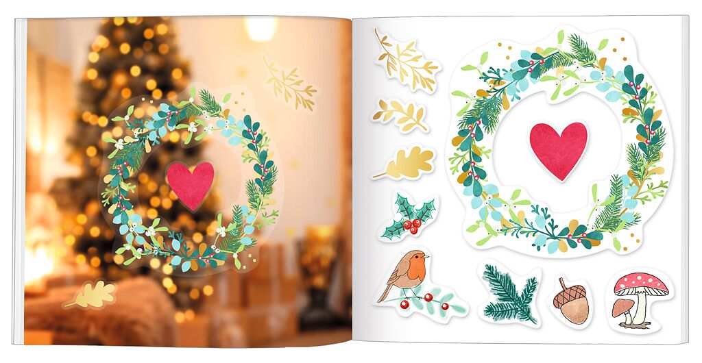 Weihnachten Moses Verlag Fenstersticker-Buch Winterwunder