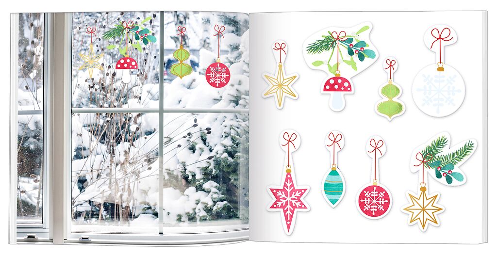 Weihnachten Moses Verlag Fenstersticker-Buch Winterwunder