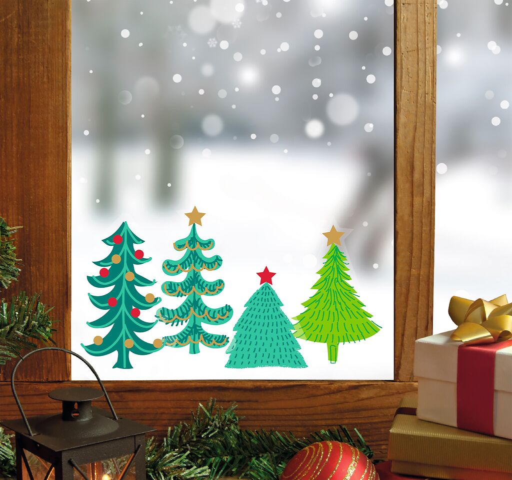 Weihnachten Moses Verlag Fenstersticker-Buch Winterwunder