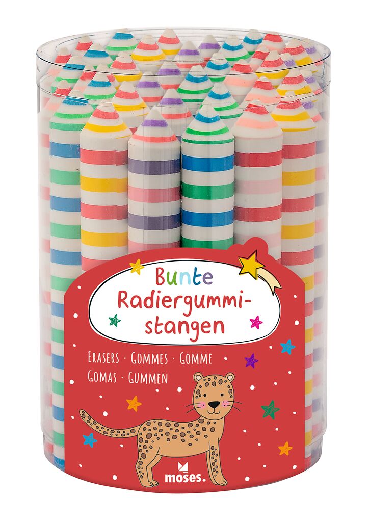 Weihnachten Moses Verlag Bunte Radiergummistange