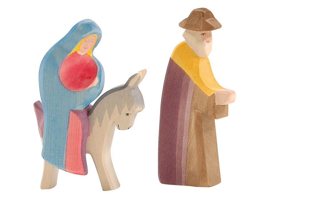 Holztiere & Figuren Ostheimer Holzspielzeug Josef wandernd