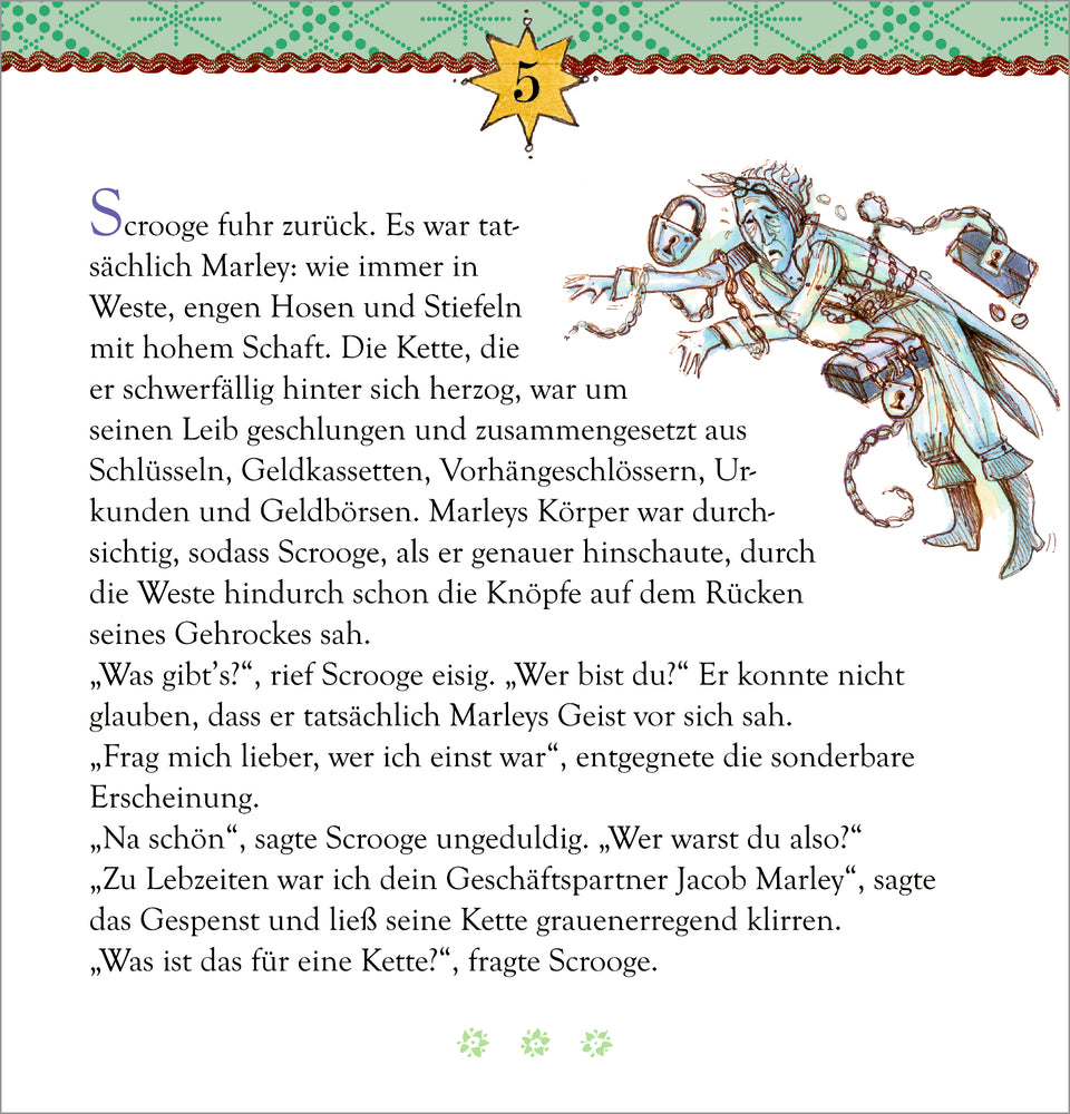 Adventskalender Coppenrath Verlag Die Weihnachtsgeschichte von Charles Dickens, Zettel-Adventskalender