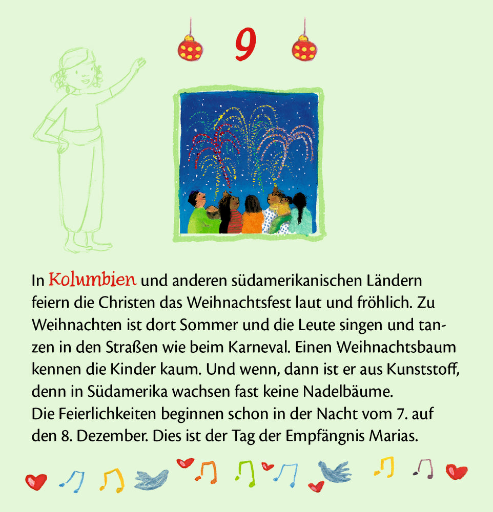 Adventskalender Coppenrath Verlag Weihnachten bei den Kindern der Welt, Zettel-Adventskalender