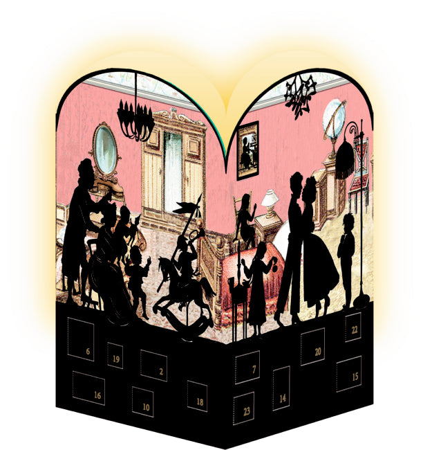 Adventskalender Coppenrath Verlag Nostalgischer Scherenschnitt, Windlicht-Mini-Adventskalender