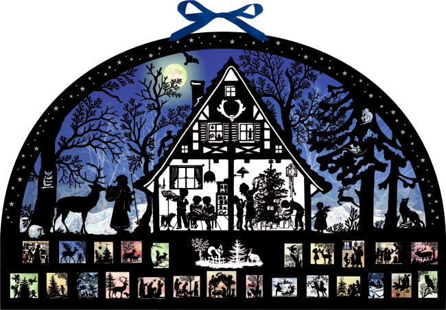 Adventskalender Coppenrath Verlag Lichterbogen Weihnachtswald, Wand-Adventskalender (Behr)