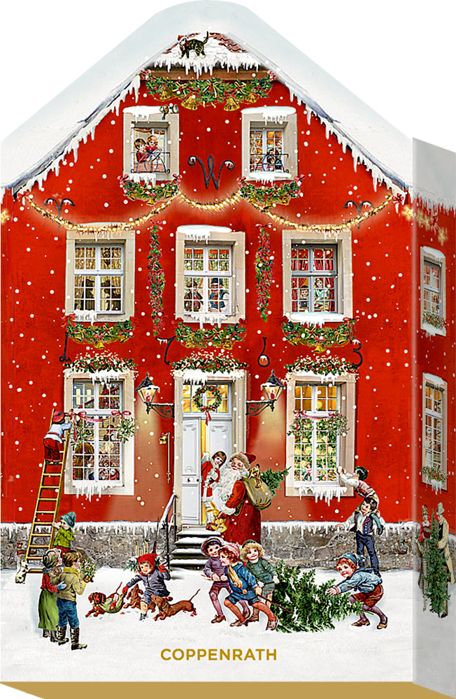 Adventskalender Coppenrath Verlag Mein kleines Weihnachtshaus, Schachtel-Adventskalender, sortiert