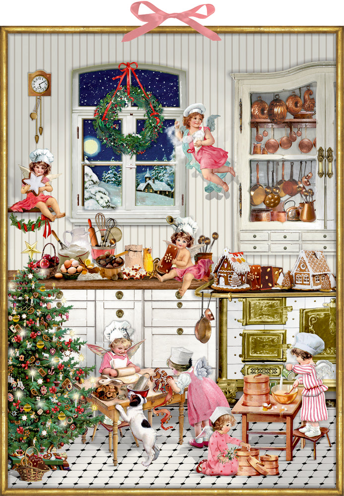 Adventskalender Coppenrath Verlag Nostalgische Weihnachtsbäckerei, Zettel-Adventskalender