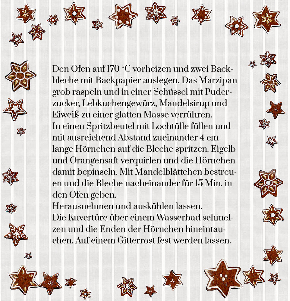 Adventskalender Coppenrath Verlag Nostalgische Weihnachtsbäckerei, Zettel-Adventskalender