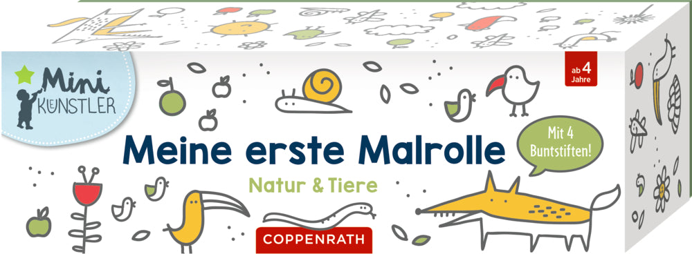 Basteln Coppenrath Verlag Meine 1. Malrolle - Natur & Tiere (Mini-Künstler)