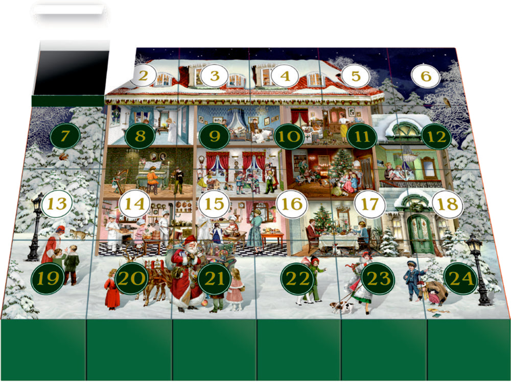Adventskalender Coppenrath Verlag Unser wunderbares Weihnachtshaus, Puzzle-Adventskalender
