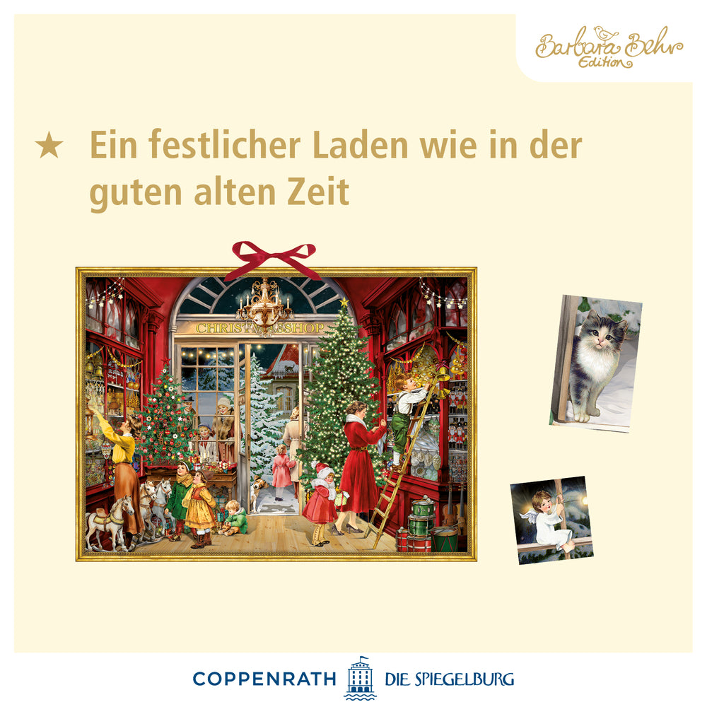 Adventskalender Coppenrath Verlag Nostalgischer Weihnachtsladen, Wand-Adventskalender (Behr)