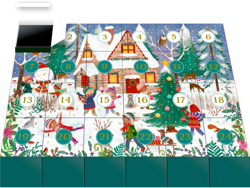 Adventskalender Coppenrath Verlag Fröhliche Winterzeit, Puzzle-Adventskalender