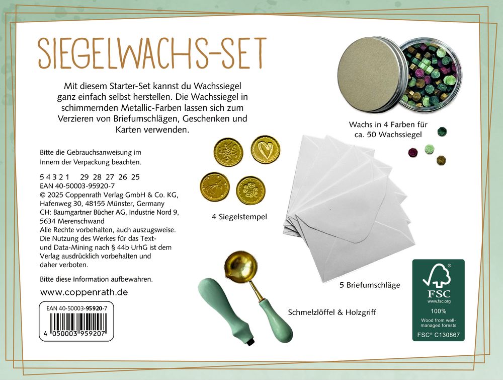 Siegelwachs-Set: Creative Time
