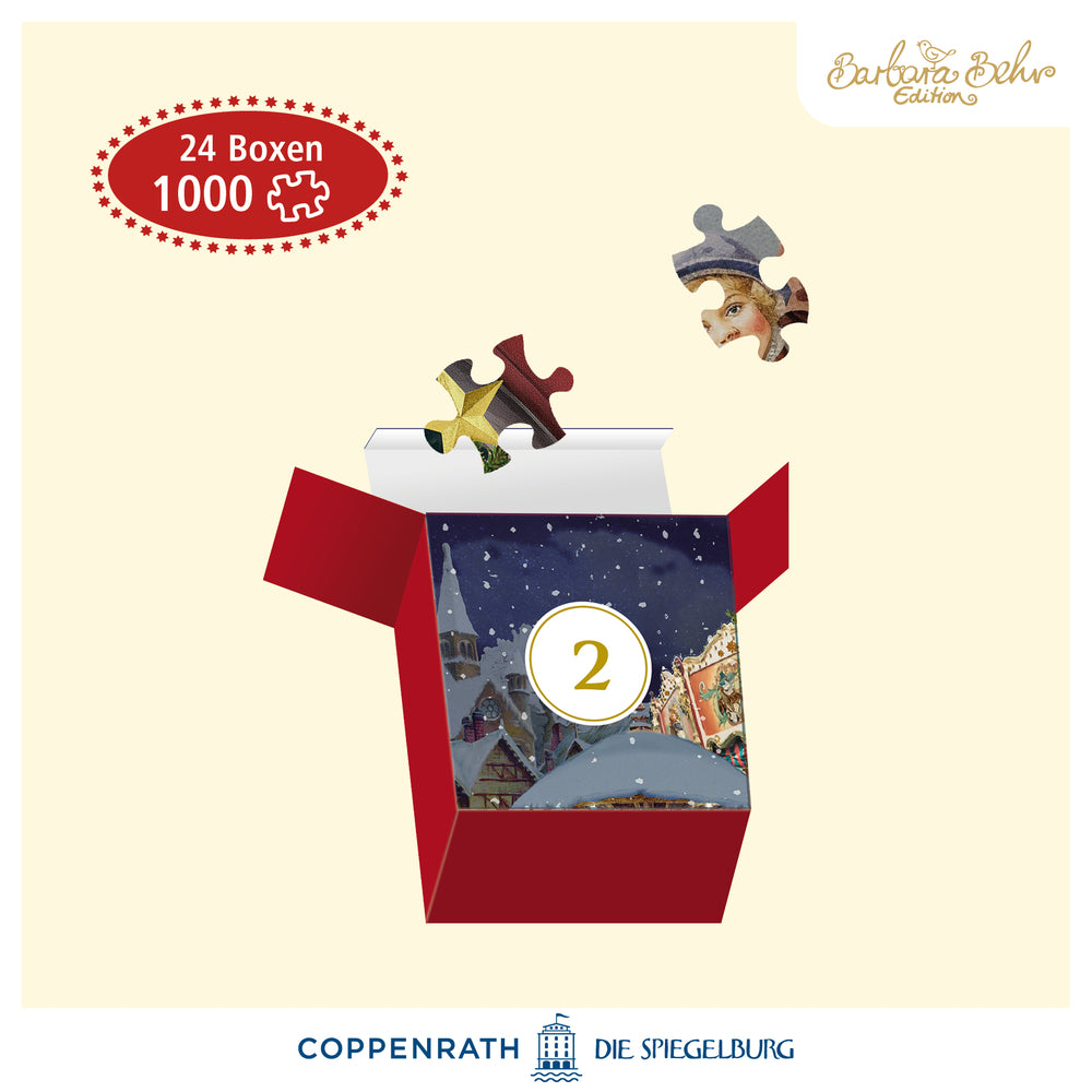 Nostalgischer Weihnachtsladen, Puzzle-Adventskalender (Behr)
