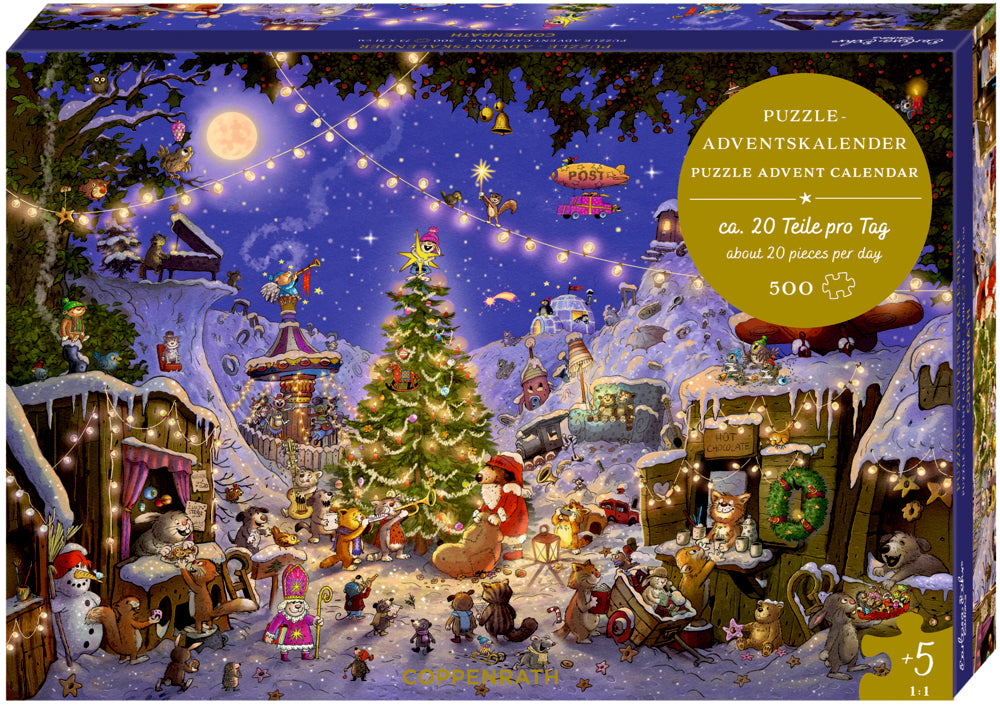 Weihnachtsmarkt der Tiere, Puzzle-Adventskalender