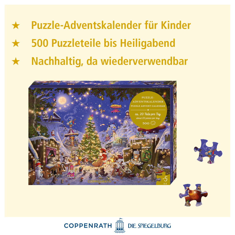 Weihnachtsmarkt der Tiere, Puzzle-Adventskalender