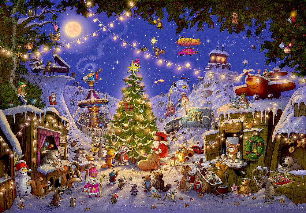 Weihnachtsmarkt der Tiere, Puzzle-Adventskalender