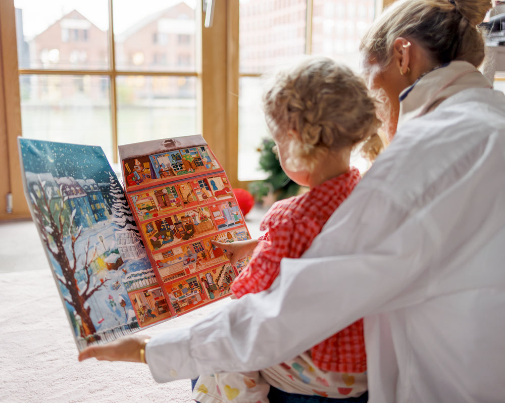 Mein buntes Weihnachtshaus, Magnet-Aufstell-Adventskalender