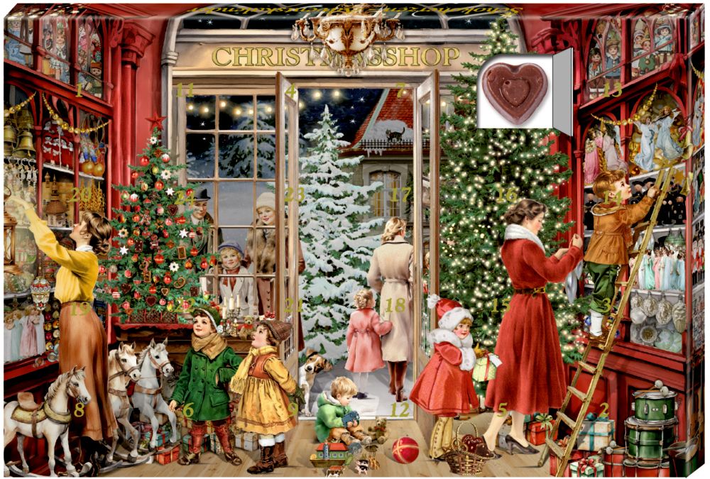 24 Süße Herzmomente im Advent, Schoko-Adventskalender