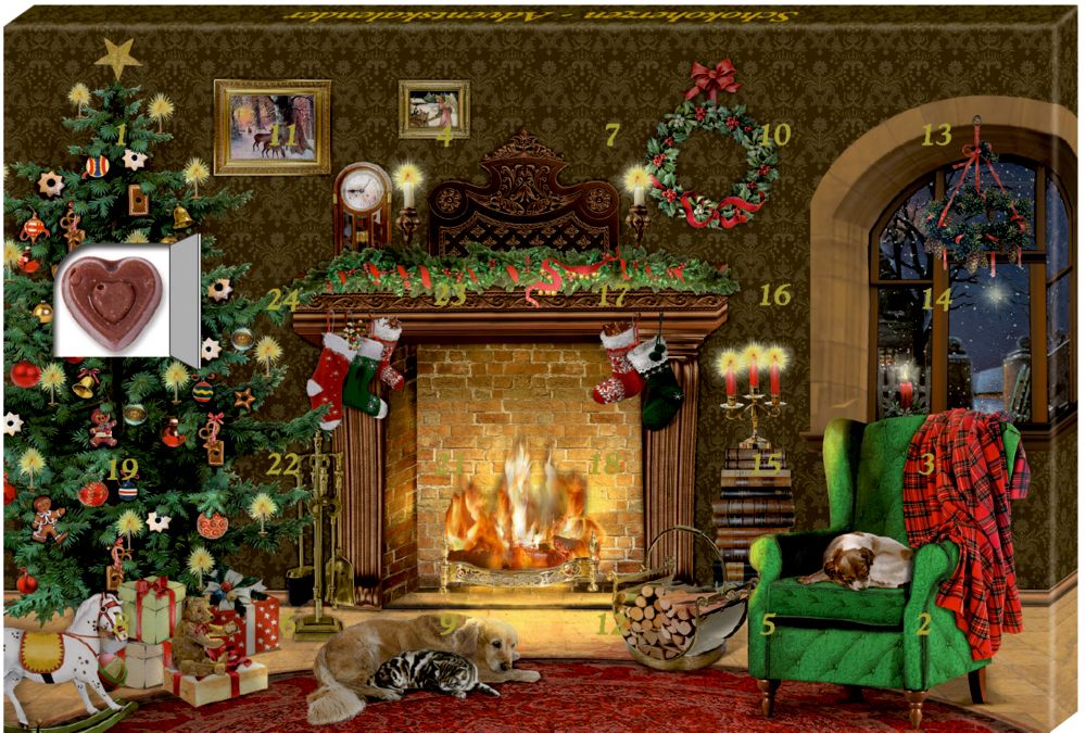 24 Süße Herzmomente im Advent, Schoko-Adventskalender