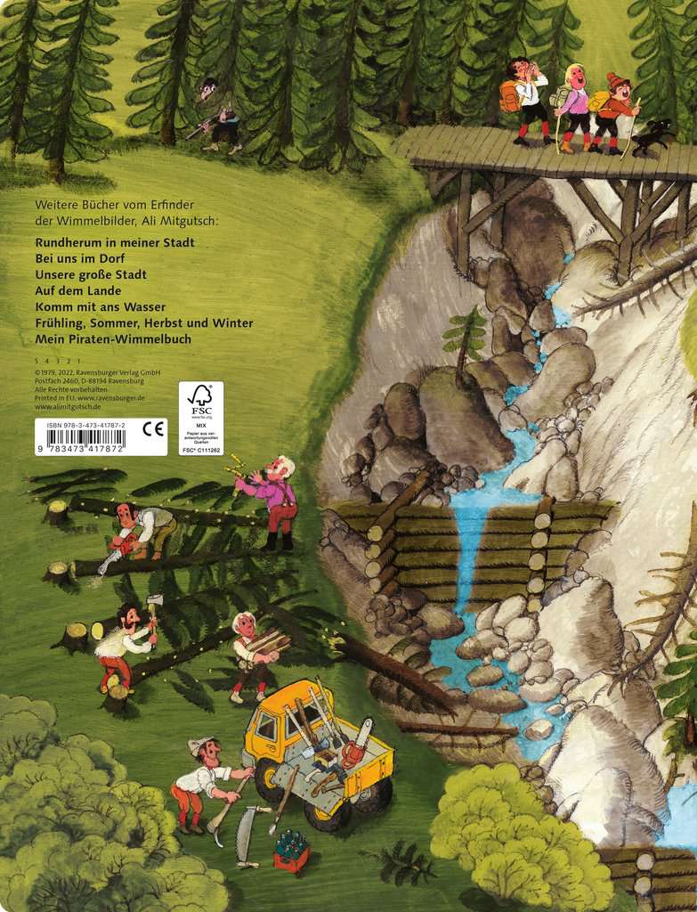 Bilderbuch Ravensburger Mein Wimmelbuch: Hier in den Bergen (Ali Mitgutsch)