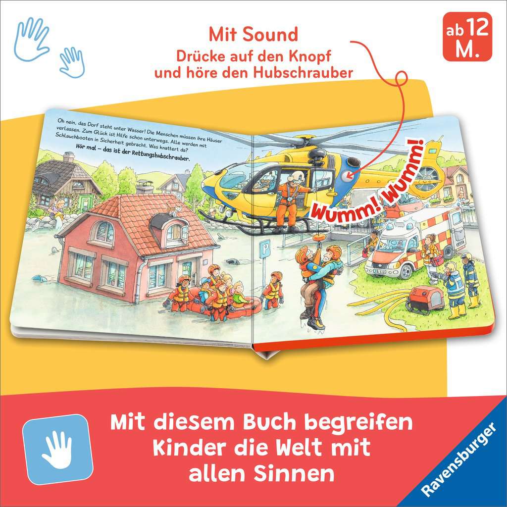 Bilderbuch Ravensburger Hör mal hin: Tatütata! Wer kommt denn da? Einsatzfahrzeuge