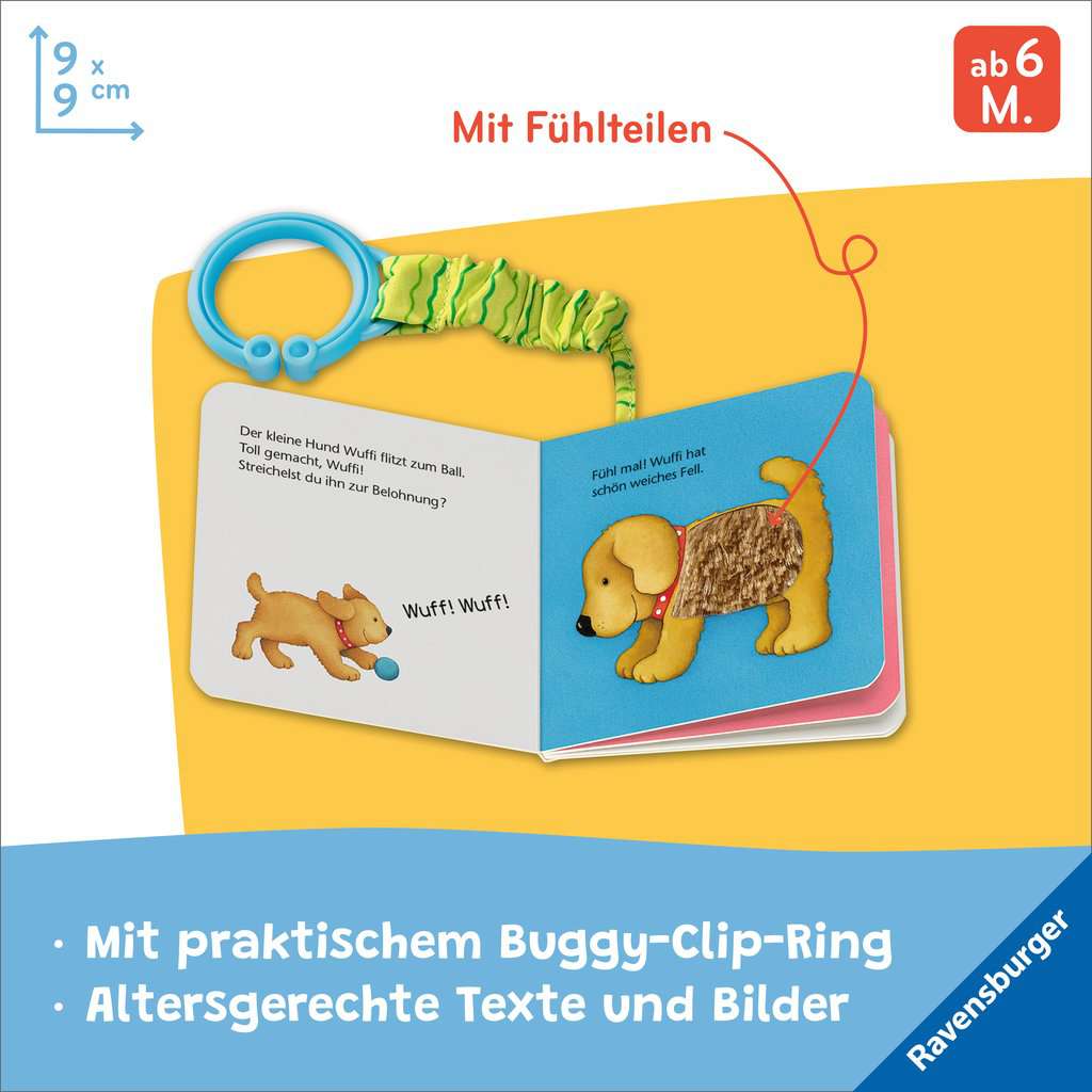 Bilderbuch Ravensburger Mein erstes Buggybuch: Fühl mal! Lieblingstiere