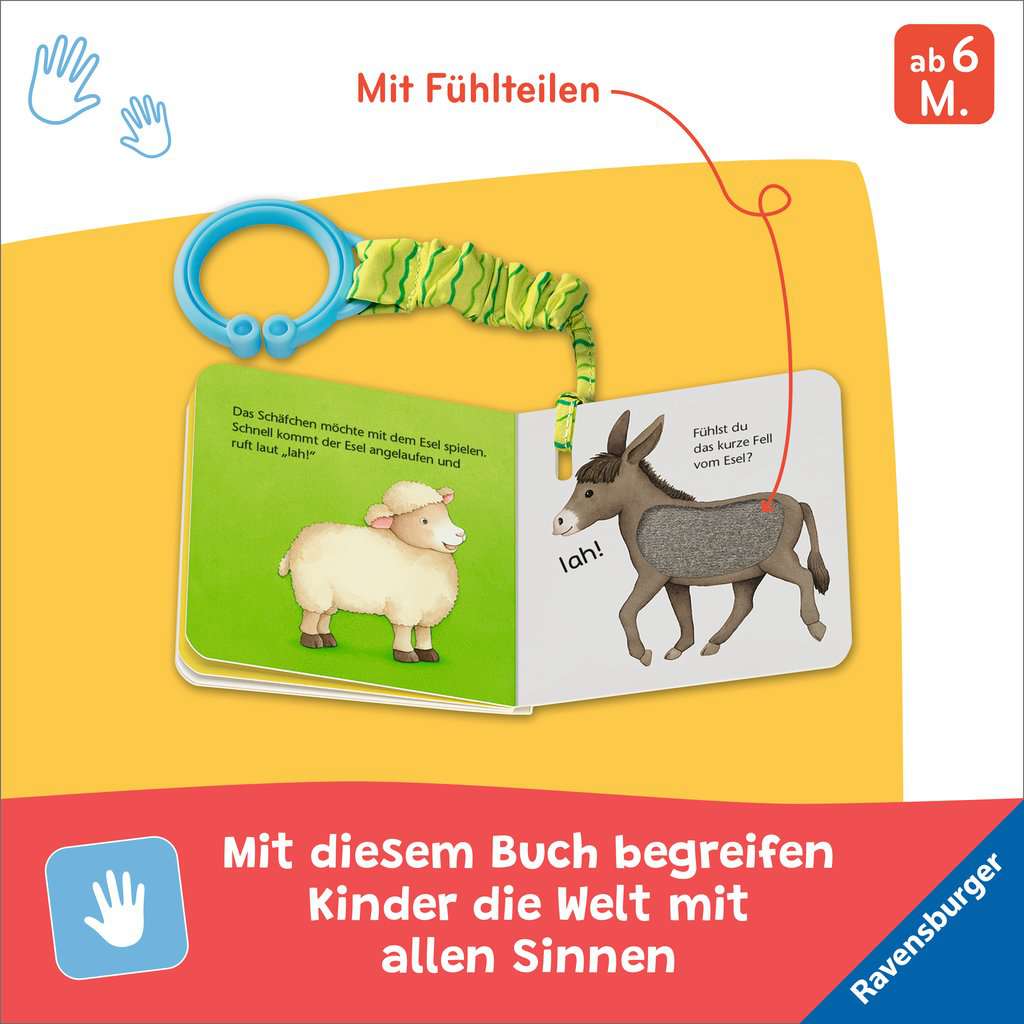 Bilderbuch Ravensburger Mein erstes Buggybuch: Fühl mal! Lieblingstiere