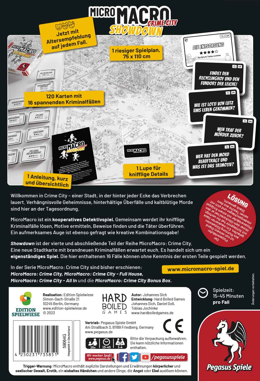 Kooperatives Spiel Pegasus Spiele MicroMacro: Crime City 4 – Showdown