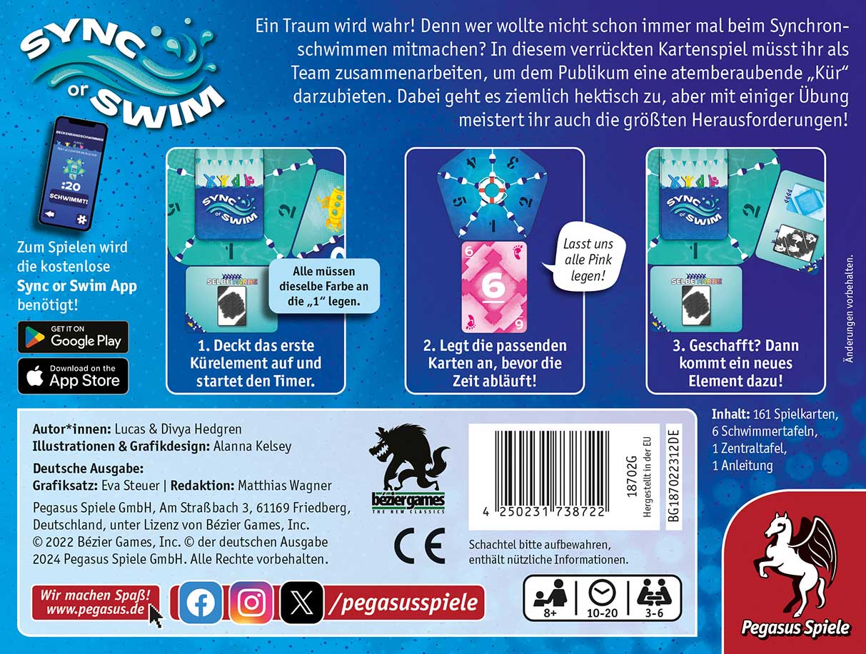 Gesellschaftsspiel Pegasus Spiele Sync or Swim