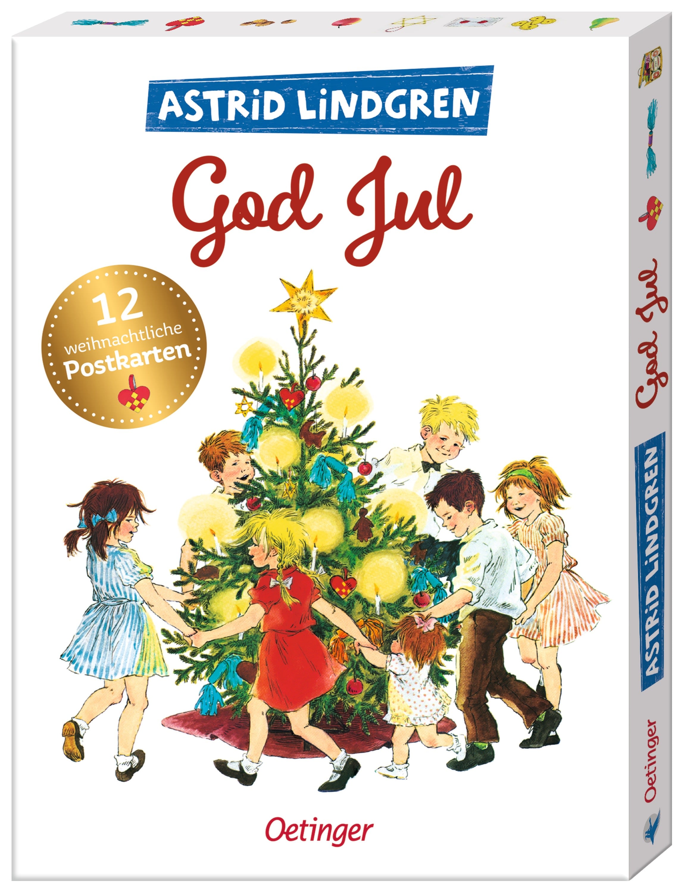 Sonstiges Oetinger Verlagsgruppe Astrid Lindgren. God Jul. 12 wunderschöne Weihnachtskarten zum Verschicken