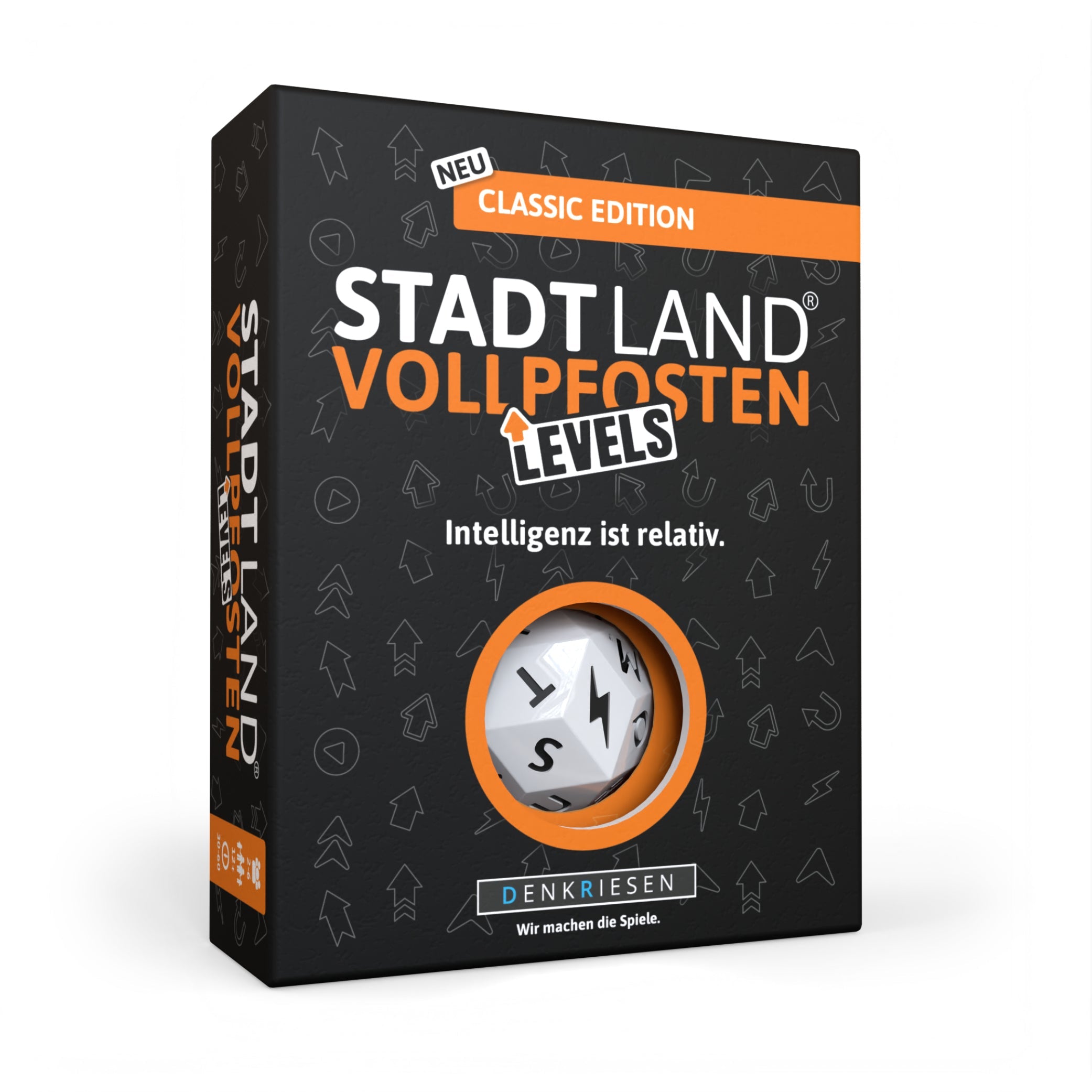 Wissensspiel Denkriesen STADT LAND VOLLPFOSTEN® - Levels - Classic Edition - "Intelligenz ist relativ"