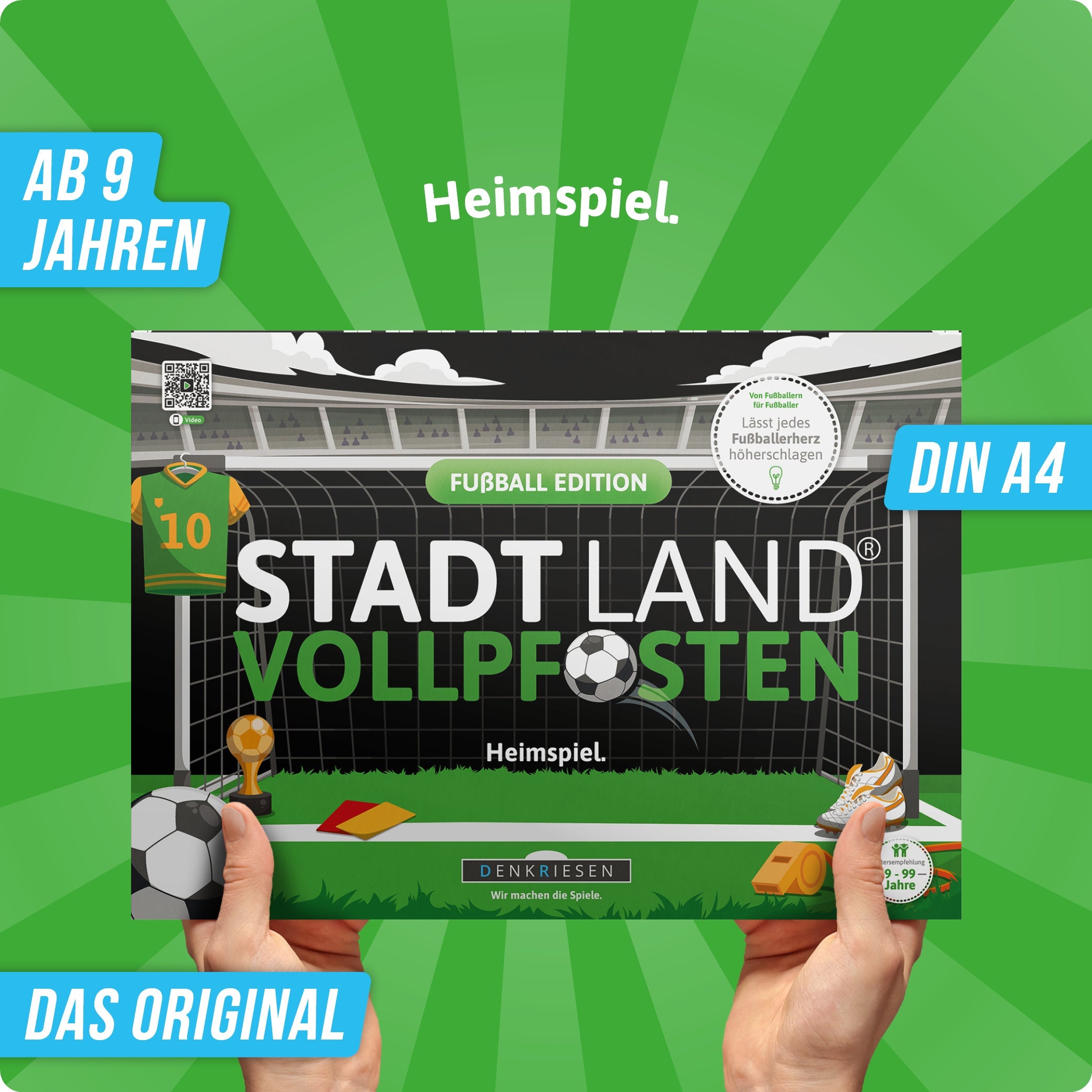 Wissensspiel Denkriesen STADT LAND VOLLPFOSTEN® - Fußball Edition "Heimspiel"