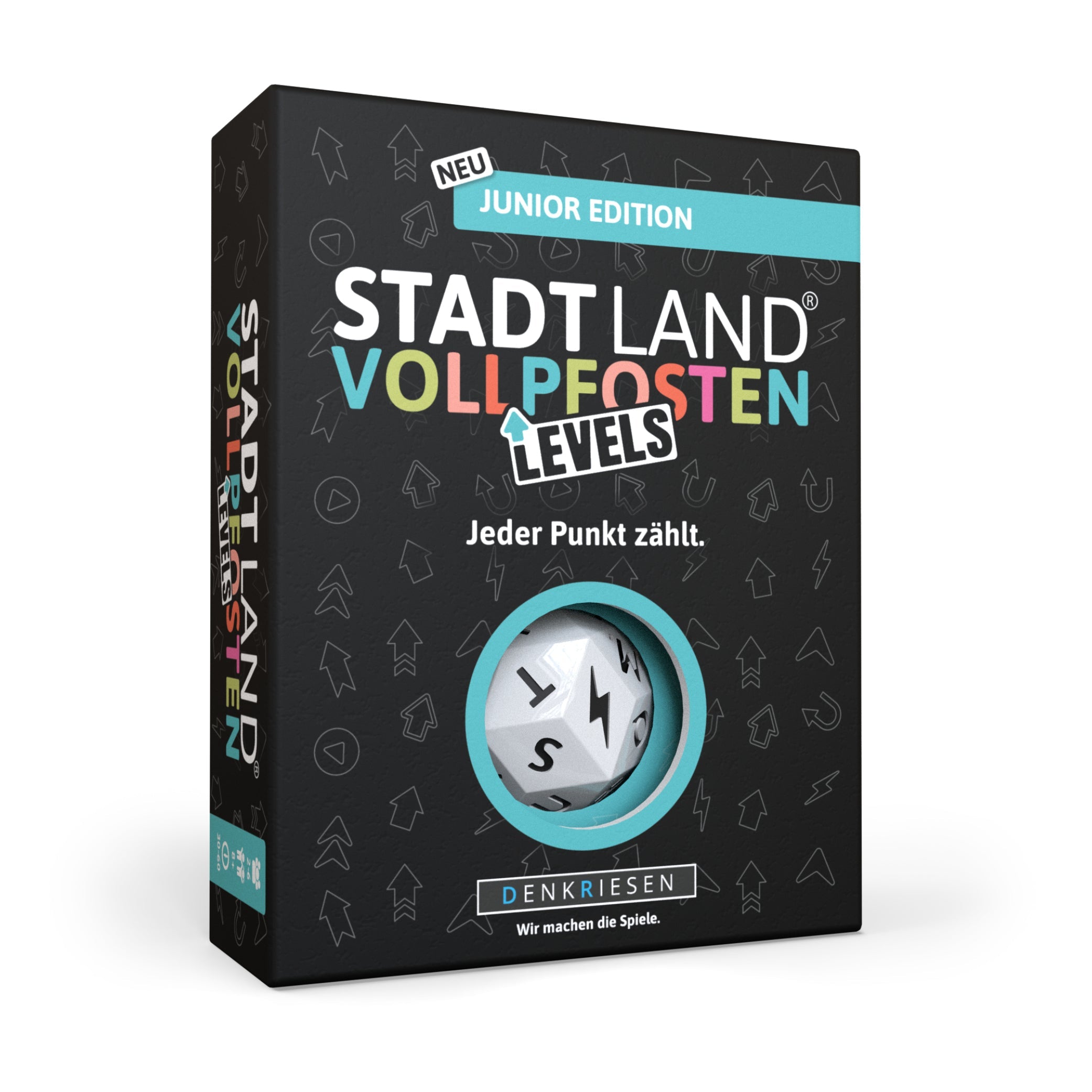 Wissensspiel Denkriesen STADT LAND VOLLPFOSTEN® - Levels - Junior Edition - "Jeder Punkt zählt"