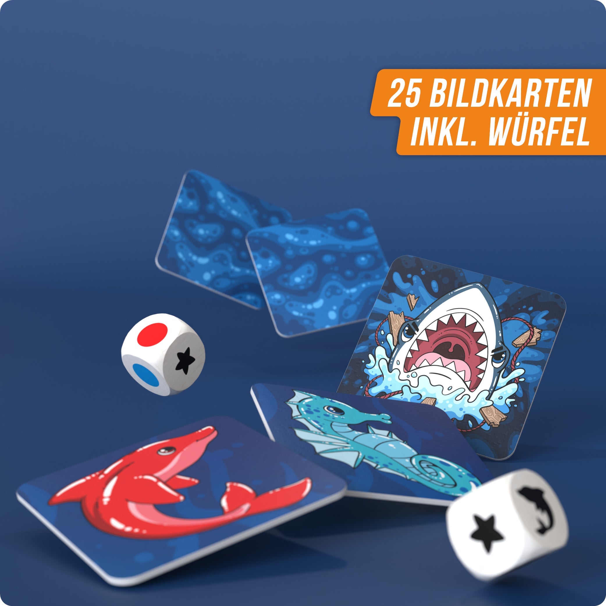 Wissensspiel Denkriesen Haifischen - "Ein Spiel mit Biss"