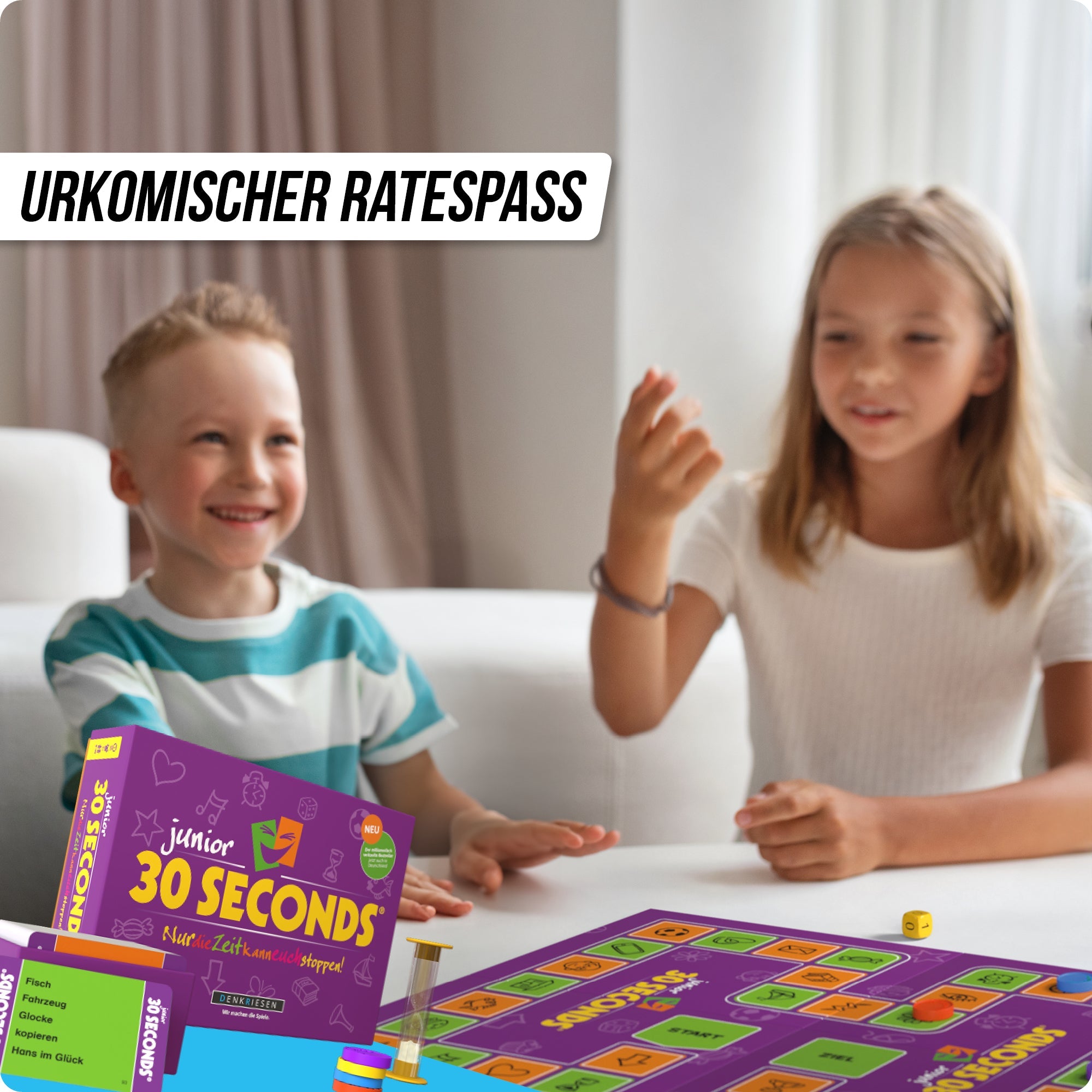 Wissensspiel Denkriesen 30 Seconds® Junior - "Nur die Zeit kann euch stoppen!"