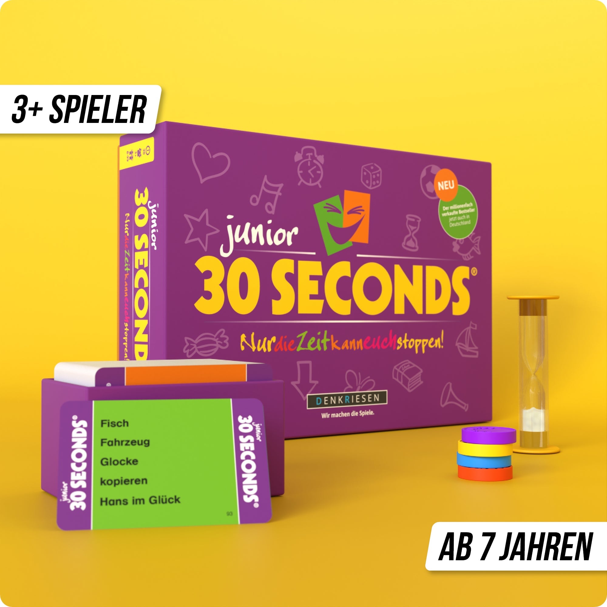 Wissensspiel Denkriesen 30 Seconds® Junior - "Nur die Zeit kann euch stoppen!"