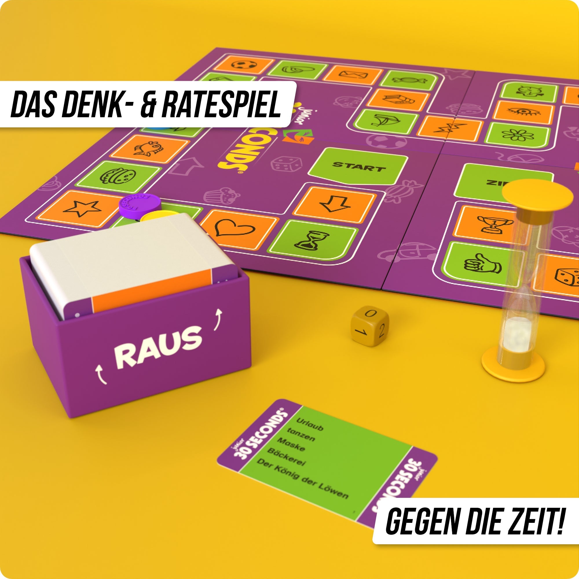 Wissensspiel Denkriesen 30 Seconds® Junior - "Nur die Zeit kann euch stoppen!"