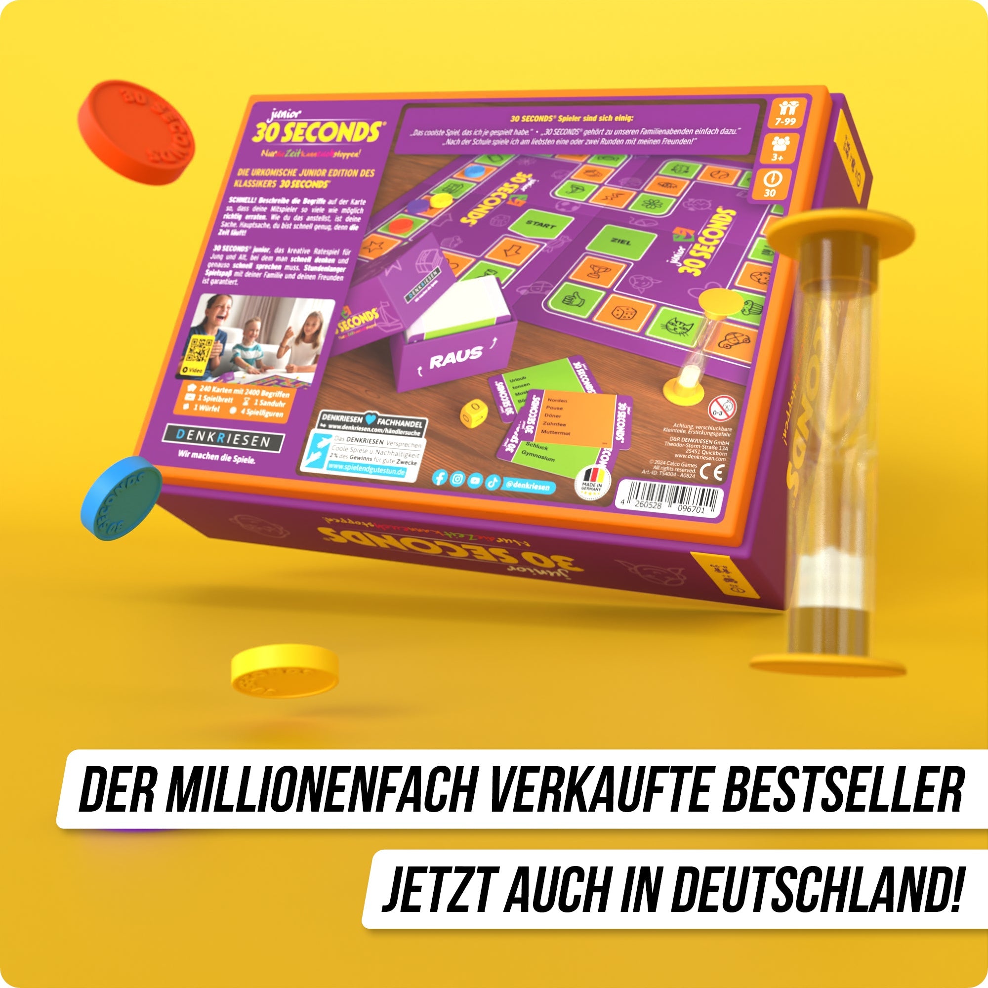 Wissensspiel Denkriesen 30 Seconds® Junior - "Nur die Zeit kann euch stoppen!"