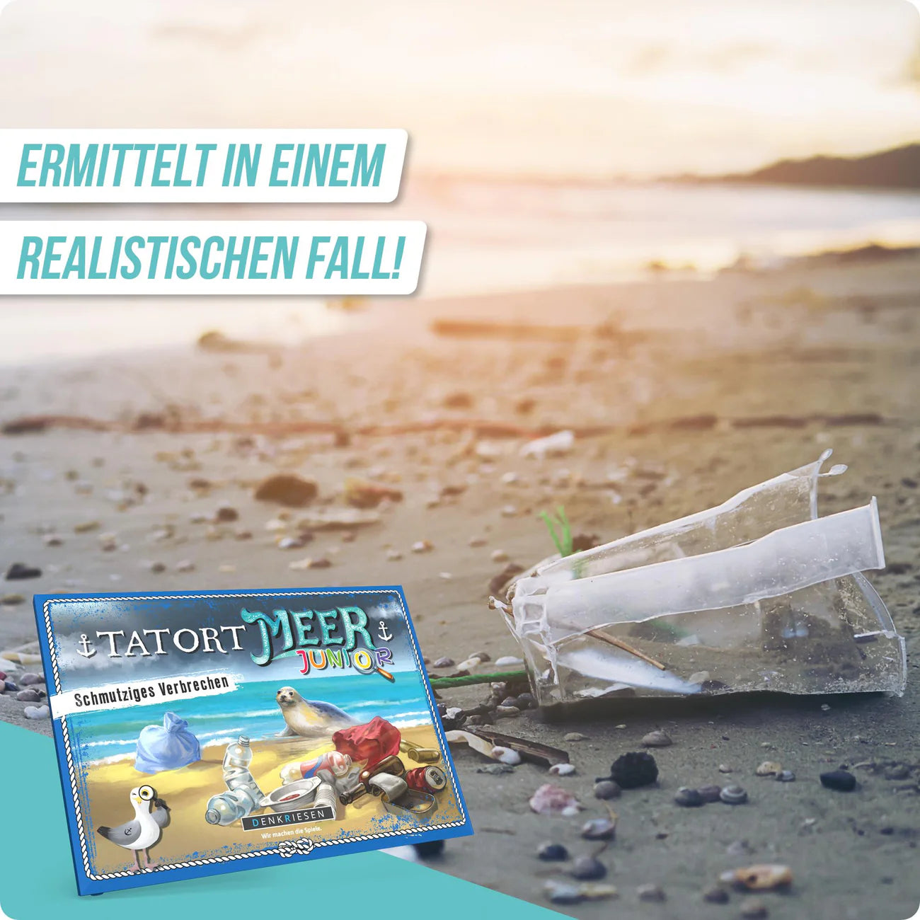 Rätselspiel Denkriesen Tatort Meer Junior | Schmutziges Verbrechen | Fall 3