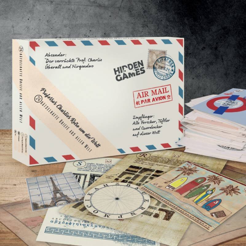 Rätselspiel Pegasus Spiele Professor Charlies Reise rund um die Welt