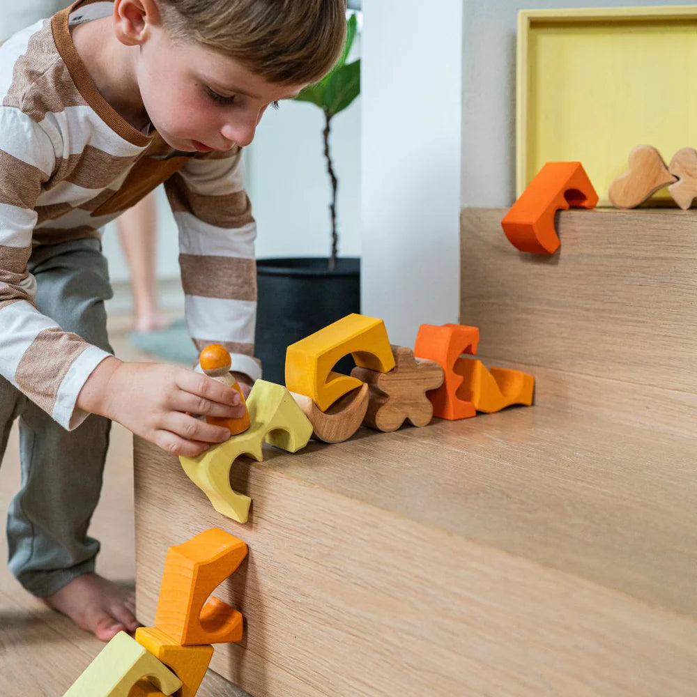 Open-ended Play GRIMM'S Spiel und Holz Design Bauspiel Gelb