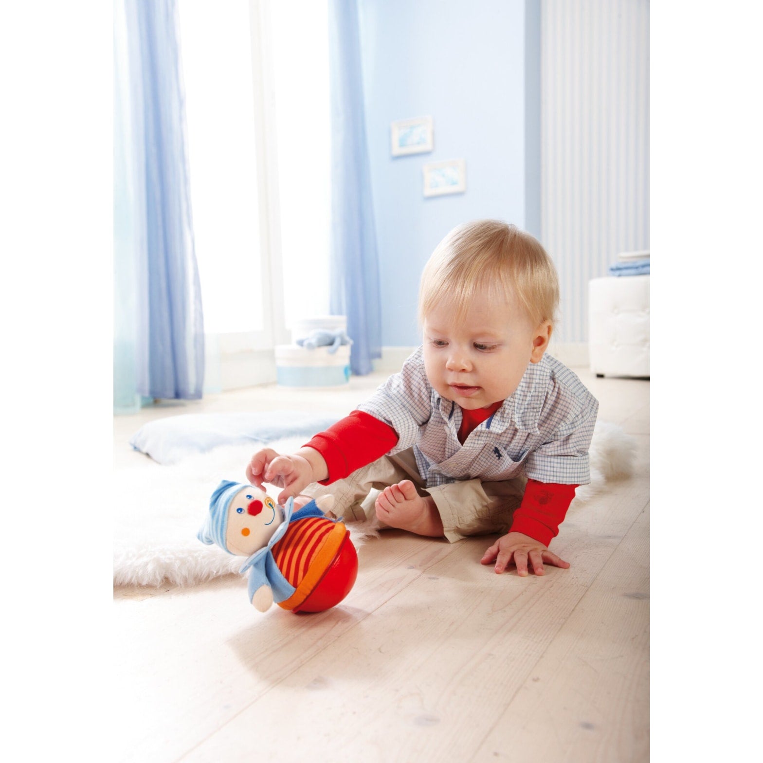 Greifen & Rasseln HABA Stehauffigur Kasper