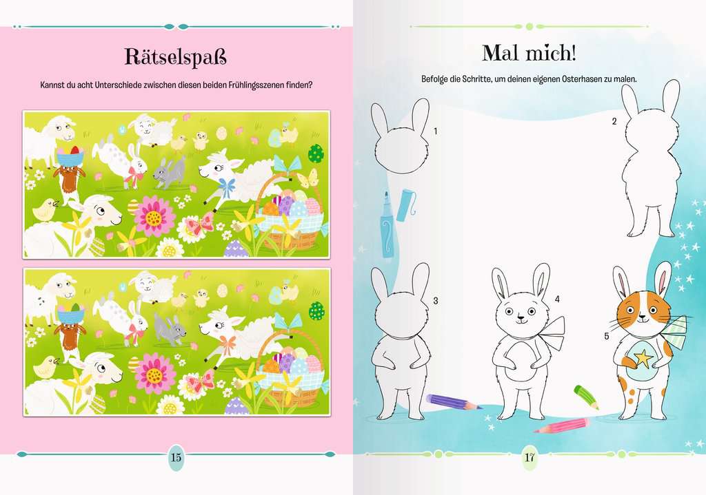 Beschäftigung Ravensburger Kreative Ostern! Malen und Rätseln