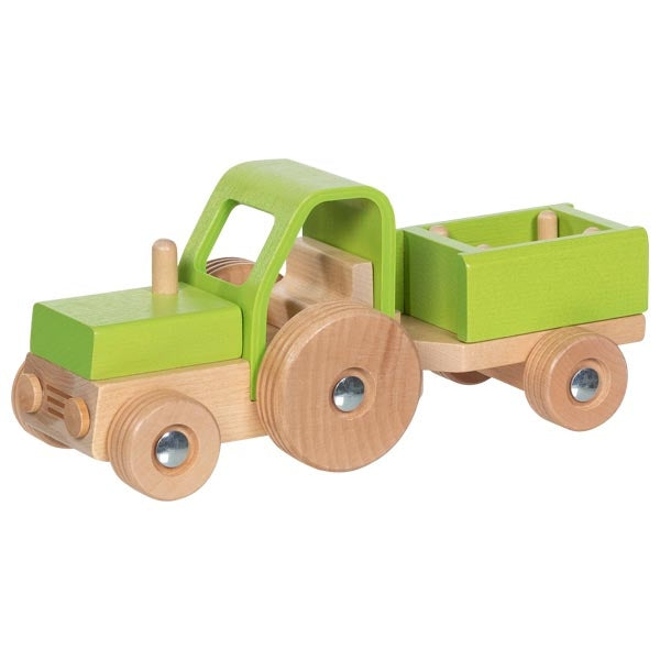 Spielwelt goki Traktor mit Anhänger