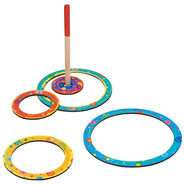 Ringwurfspiel kunterbunter Wurfspaß mit 4 Ringen