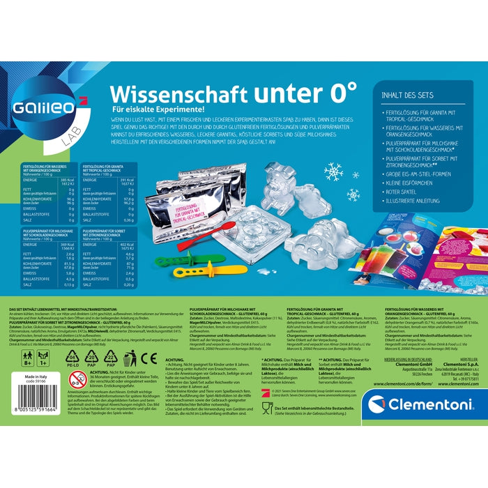 Experiment Clementoni Galileo - Wissenschaft unter 0°